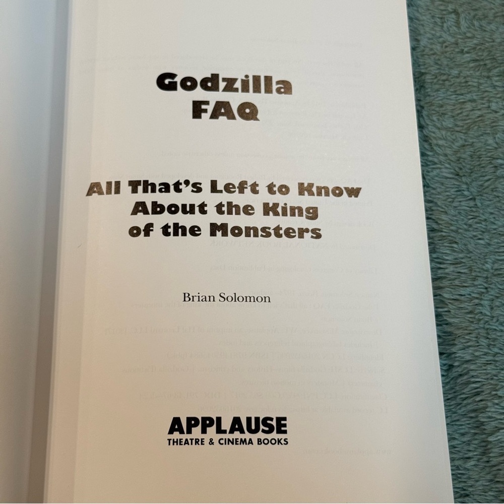 Godzilla FAQ Book Brian Solomon 2017 Paperback Kaiju Film Guide - Picture 4 of 4